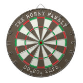 Custom Family Name Personalized Dartboards Dartbord (Voorkant)