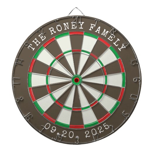 Custom Family Name Personalized Dartboards Dartbord (Voorkant)
