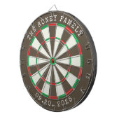 Custom Family Name Personalized Dartboards Dartbord (Voorkant Rechts)