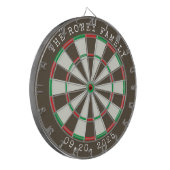 Custom Family Name Personalized Dartboards Dartbord (Voorkant Links)