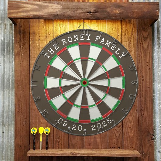 Custom Family Name Personalized Dartboards Dartbord
