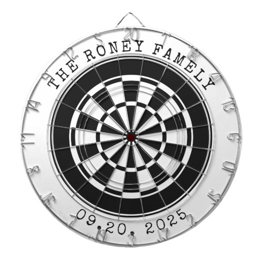 Custom Family Name Personalized Dartboards Dartbord (Voorkant)