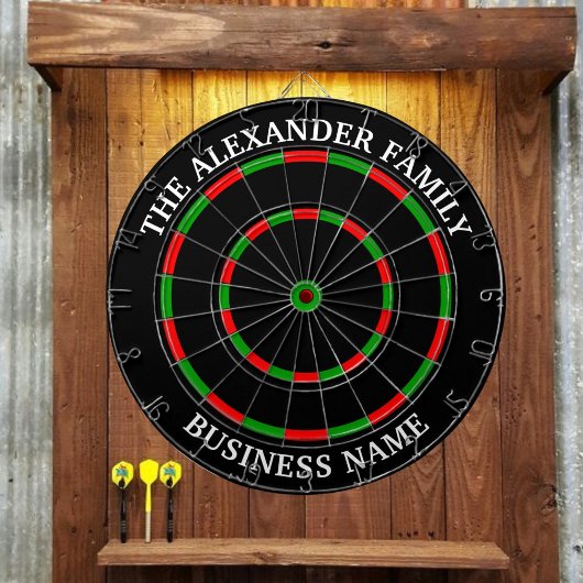 Custom Family Name Personalized Dartbord