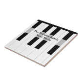 Custom Family Name Piano Keys Music Room Tegeltje (Zijkant)