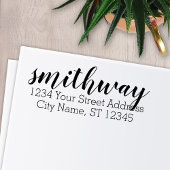 Custom Family Name Return Address big primadona Zelfinktende Stempel