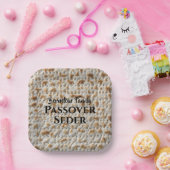 Custom Family Passover Seder Matzah Papieren Bordje (Feest)