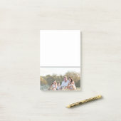 Custom family photo add photo stylish personalized post-it® notes (Op bureau)