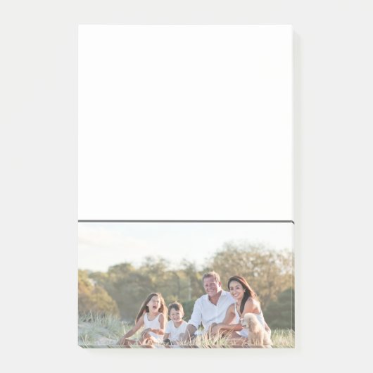 Custom family photo add photo stylish personalized post-it® notes (Voorkant)