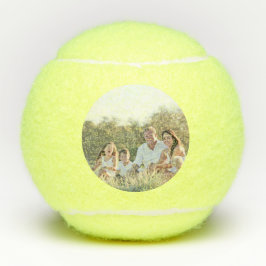 Custom family photo add photo stylish personalized tennisballen