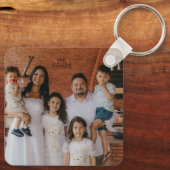 Custom Family Photo Aluminum Circle Keepsake Sleutelhanger (Achterkant)
