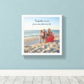 Custom Family Photo Canvas – Vakantie Motivatie (Insitu (Houten vloer))