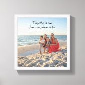 Custom Family Photo Canvas – Vakantie Motivatie (Voorkant)