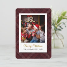Custom Family Photo Christmas Card