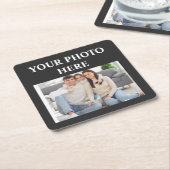 Custom Family Photo Coaster Kartonnen Onderzetters (Schuin)