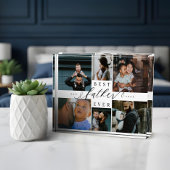 Custom Family Photo Collage Gift Best Father Ever Fotoblokken