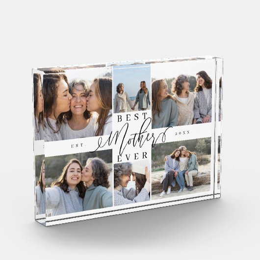 Custom Family Photo Collage Gift Best Mother Ever Fotoblokken (Links)