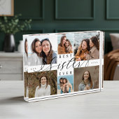 Custom Family Photo Collage Gift Best Sister Ever Fotoblokken