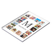 Custom Family Photo Collage Personalized White Notitieboek (Linkerzijde)