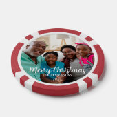 Custom Family Photo Double Sided Christmas Poker Chips (Enkel)