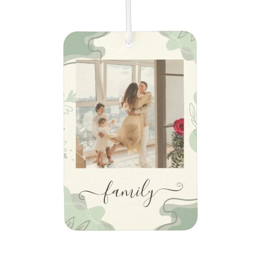 Custom Family Photo Freshener Luchtverfrisser (Voorkant)