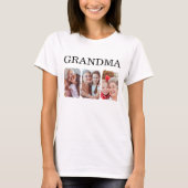 Custom Family Photo Grandma T-shirt (Voorkant)