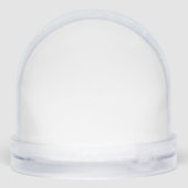 Custom Family Photo Merry Christmas Snow Globe Sneeuwbol (Achterkant)