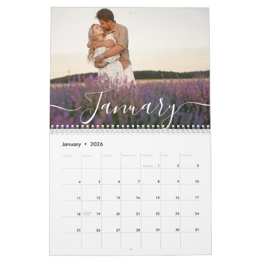 Custom Family Photo | Personalized 2026 Kalender (Jan 2026)