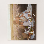 Custom Family Photo – Personalized Last Name  Legpuzzel (Verticaal)