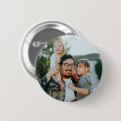 Custom Family Photo Personalized  Ronde Button 5,7 Cm (Voorkant /achterkant)