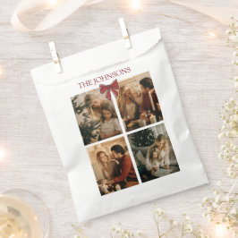 Custom Family Photos Christmas Photos Favor Bags Bedankzakje