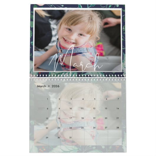 Custom Family Photos Year 20XX Calendar Kalender (Mar 2026)