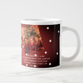 Custom Family Picture Gift for Christmas and Winte Grote Koffiekop (Rechts)