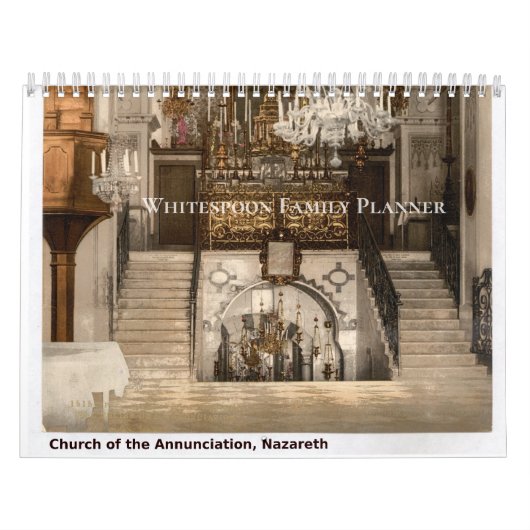 Custom Family Planner Sacred Holy Land Sites Kalender (Hoes)