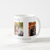 Custom Family Portrait Personalized Message Koffiemok (Voorkant rechts)
