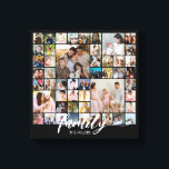 Custom Family Portrait Photo Collage 50 Pictures Canvas Afdruk<br><div class="desc">Turn your favorite photos into a stunning piece of wall art. This custom photo collage poster is the perfect way to tell your story, capturing a lifetime of memories in one beautiful display. With 100% personalization, you can easily upload your own photos and customize the text, fonts, and colors to...</div>