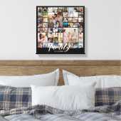 Custom Family Portrait Photo Collage 50 Pictures Canvas Afdruk (Insitu (Slaapkamer))