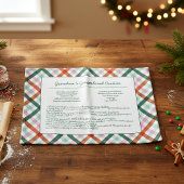 Custom Family Recept Kerstmis Theedoek