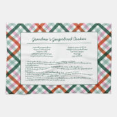 Custom Family Recept Kerstmis Theedoek (Horizontaal)