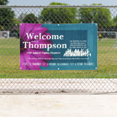 Custom Family Reunion Banner: Floral Vibe Spandoek (Insitu)