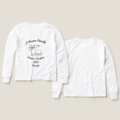 Custom Family Reunion Beach Summer Vacation White (Voorkant /achterkant)