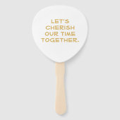 Custom Family Reunion Black Gold Tree, dubbelzijdi Handwaaier (Achterkant)