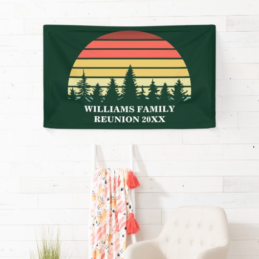 Custom Family Reunion Forest Sunset Green Trees Spandoek (Insitu)