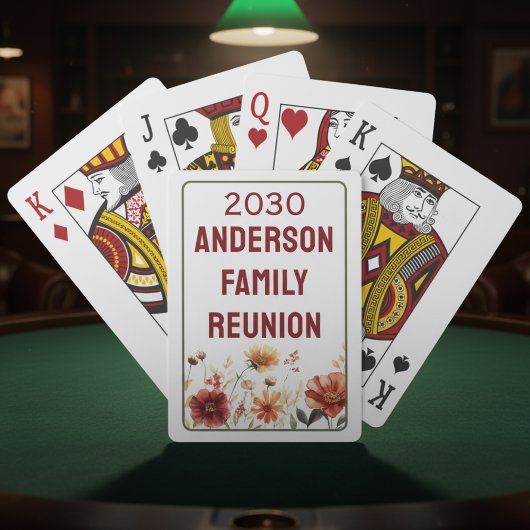 Custom Family Reunion Game Playing Cards Pokerkaarten