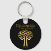 Custom Family Reunion Hands Up Tree Leaf Sleutelha Sleutelhanger (Voorkant)