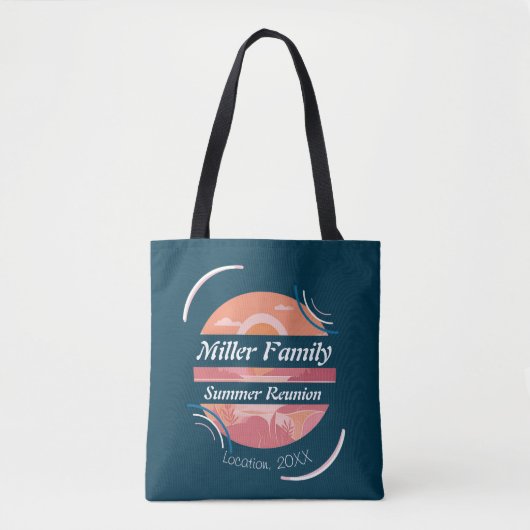Custom Family Reunion Lake Tote Bag (Voorkant)