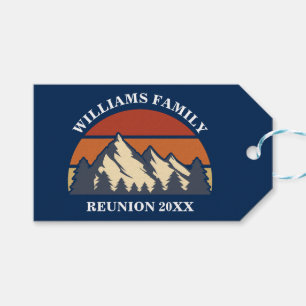 Custom Family Reunion Party Blue Mountain Sunset Cadeaulabel