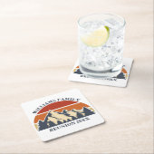 Custom Family Reunion Road Sunset Mountain Party Kartonnen Onderzetters (Insitu)