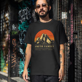 Custom Family Reunion Road Trip Mountain Sunset T-shirt