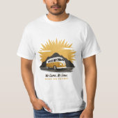 Custom Family Reunion Road Trip Mountain Sunset Te T-shirt (Voorkant)