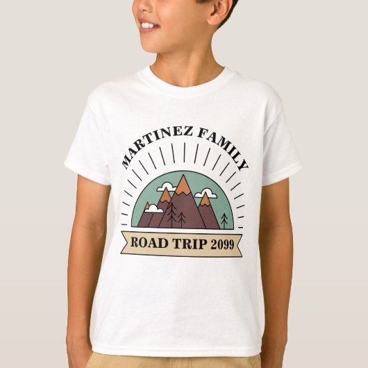 Custom Family Reunion Road Trip Moutain T-shirt (Voorkant)